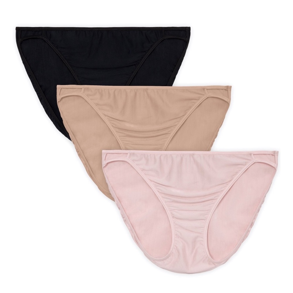 🆕 Lot of 3 NWT Vanity Fair Comfort Stretch Bikini Panties Size XL